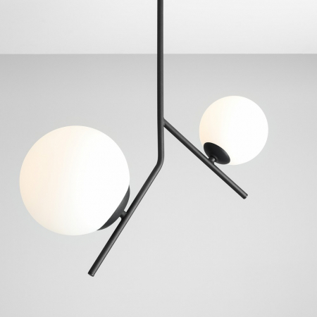Lustre - Lustră GALLIA 2 becuri, negru