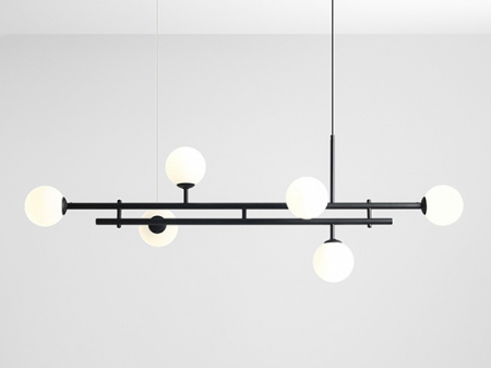 Lustră HARMONY cu 6 becuri BLACK [3]