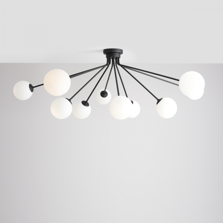 Lustră HOLM cu 10 becuri BLACK [1]