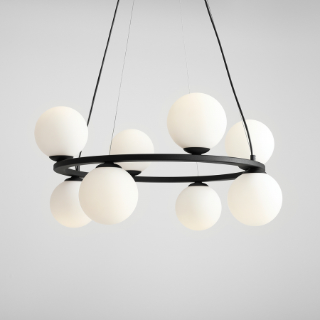Lustră KRONE cu 8 becuri BLACK [4]