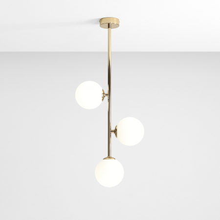 Lustre - Lustră LIBRA 3 becuri GOLD