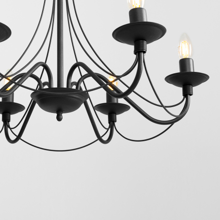 Lustră RÓŻA 6 BLACK [6]