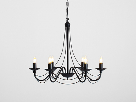Lustră RÓŻA 6 BLACK [1]