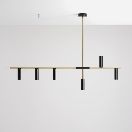 Lustră TREVO cu 6 becur BLACK BRASS [4]