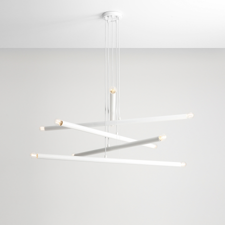 Lustre - Lustră TUBO cu 10 becuri  WHITE