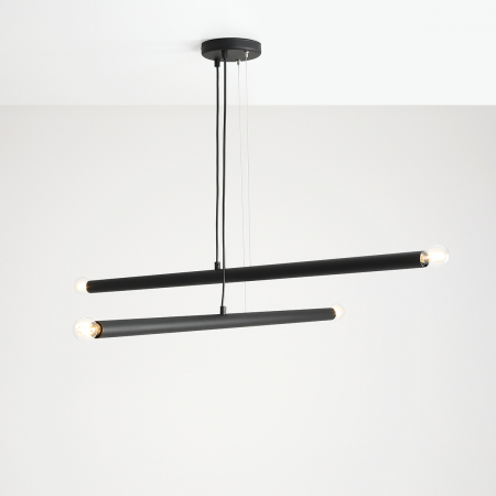 Lustră TUBO cu 4 becuri BLACK [1]