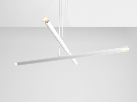 Lustre - Lustră TUBO cu 4 becuri WHITE