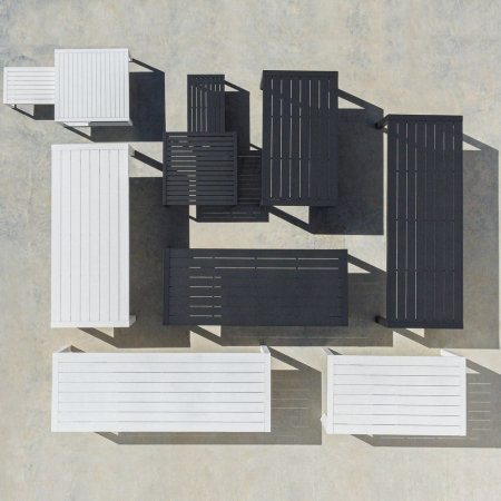Masa de exterior din aluminiu. 100 x 100 x 45 cm [1]