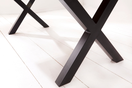 Masă de dining AMAZONAS 180cm picioare X lemn sheesham natural [6]