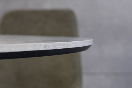 Masa de dining ATELIER cu aspect de piatra gri, 100 cm [7]