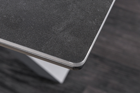 Masă de dining ETERNITY 160-200cm ceramică gri grafit cu sticlă securizată [7]