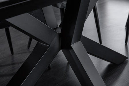 Masă de dining ETERNITY 180-225cm ceramică cu aspect de marmură și sticlă securizată [7]