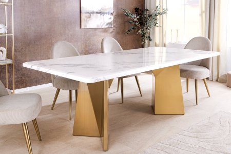 Masa de dining EXTRAVAGANCIA cu blat din marmura, 200 cm [2]