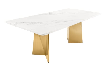 Dining - Masa de dining EXTRAVAGANCIA cu blat din marmura, 200 cm