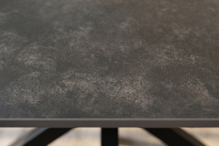 Masă de dining GALAXIE 180 cm cu cadru în formă de stea, gri ceramic [4]