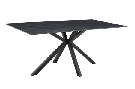 Mese bucatarie & dining - Masă de dining GALAXIE 180 cm cu cadru în formă de stea, gri ceramic