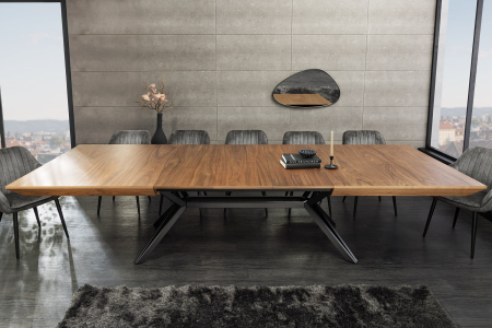 Masa de dining GIANT din lemn de nuc, 200-320 cm [2]