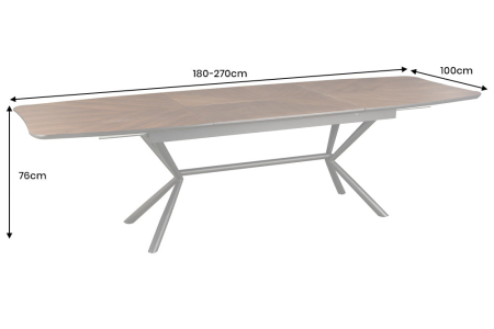 Masa de dining GRANDEZZA extensibila din lemn de nuc, 180-270 cm [7]