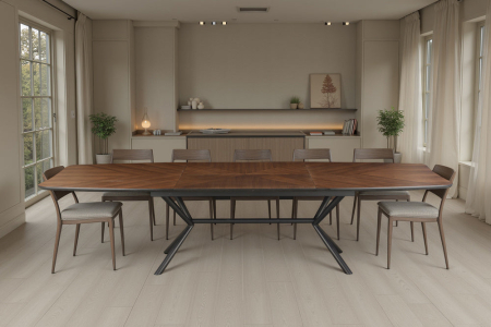 Masa de dining GRANDEZZA extensibila din lemn de nuc, 180-270 cm [1]