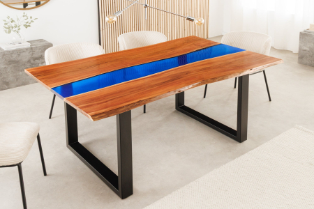 Masa de dining LIQUID din lemn de salcam, 160 cm [1]