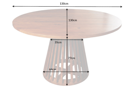 Masa de dining MAISON JADE din lemn de salcam, 1130 cm [6]
