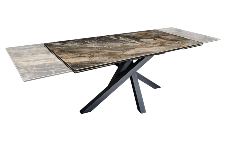 Mese bucatarie & dining - Masă de dining MARVELOUS 180-220-260cm ceramică aspect marmură taupe