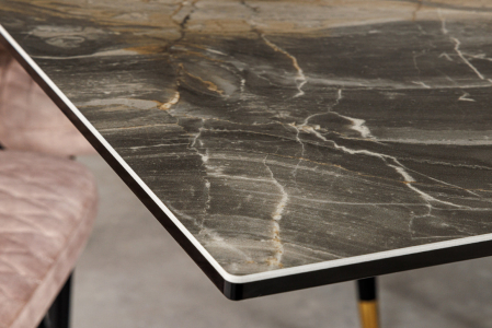 Masă de dining MARVELOUS 180-220-260cm ceramică aspect marmură taupe [4]