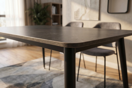 Masă de dining MILANO 120 cm, ceramică gri [4]