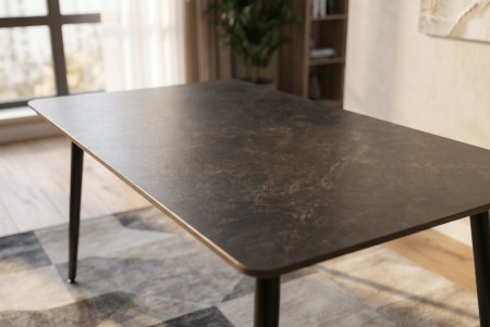 Masă de dining MILANO 120 cm, ceramică gri [3]