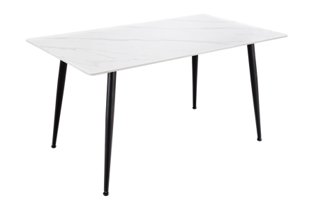 Mese bucatarie & dining - Masă de dining MILANO 140 cm, ceramică albă