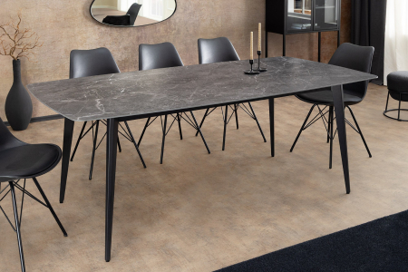 Masa de dining MILANO din ceramica antracit, 180 cm [4]