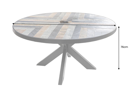 Masa de dining MOUNTAIN SOUL cu astepct de piatra, 120 cm [10]