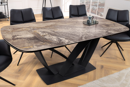 Masa de dining PAPILLON extensibila cu aspect ceramic, 180-220-260 cm [3]