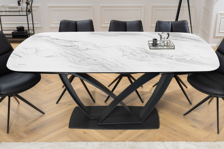 Masa de dining PAPILLON extensibila cu aspect ceramic, 180-220-260 cm [3]