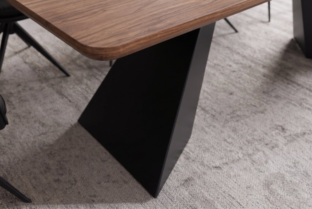 Masă de dining PRESTIGE 180-240 cm extensibilă, furniruită cu lemn de nuc natural [8]