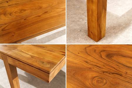 Masa de dining PURE extensibila din lemn de salcam, 120-200 cm [9]