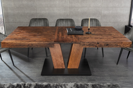 Masa de dining RANCHO extensibila din lemn de pin, 160-200 cm [2]