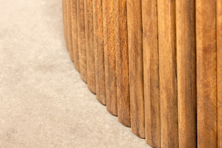 Masa de dining TRES CHIC din lemn de mango si spatiu de depozitare, 120 cm [7]