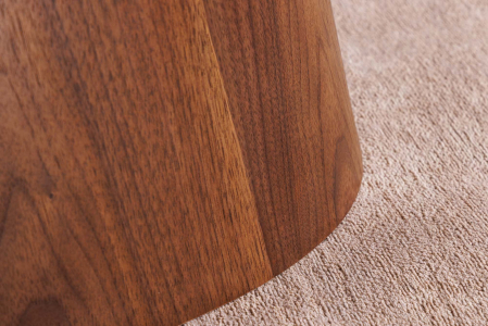 Masă de dining UNIQUE 160-200cm extensibilă, blat ceramic cu aspect de lemn de nuc, aspect de piatră naturală [7]