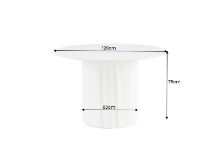 Masa de dining UNIQUE din ceramica, 120 cm [9]