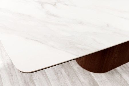 Masa de dining UNIQUE  din lemn de nuc si blat ceramic, 200 cm [4]