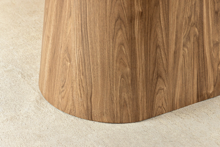 Masa de dining UNIQUE din lemn de nuc si blat din marmura, 200 cm [8]