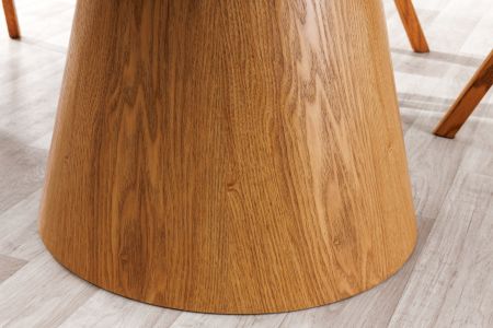 Masa de dining UNIQUE  din lemn de stejar si blat ceramic, 120 cm [7]