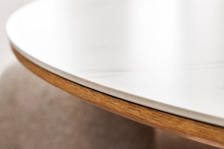 Masa de dining UNIQUE  din lemn de stejar si blat ceramic, 120 cm [4]