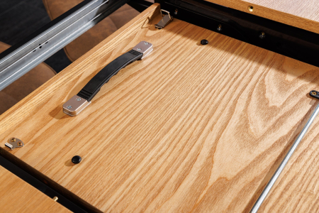 Masa de dining UNIQUE extensibila din lemn de stejar, 160-200 cm [9]