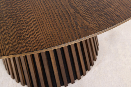 Masa de dining VALHALLA WOOD din lemn de stejar inchis, 120 cm [6]