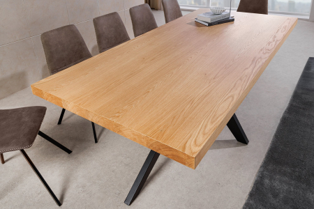 Masa de dining ZEUS din lemn de stejar, 200 cm [3]