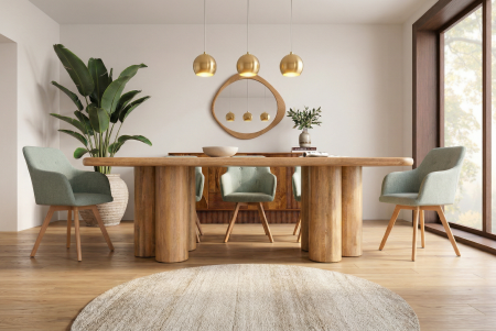 Masa dining ART DECO, 240 cm din lemn de mango [5]