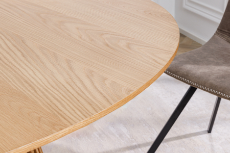 Masa dining Valahia din lemn de pin si MDF, 120 cm [6]