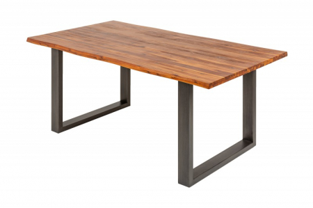 Masă dining din lemn masiv de salcâm Genesis, 160 cm